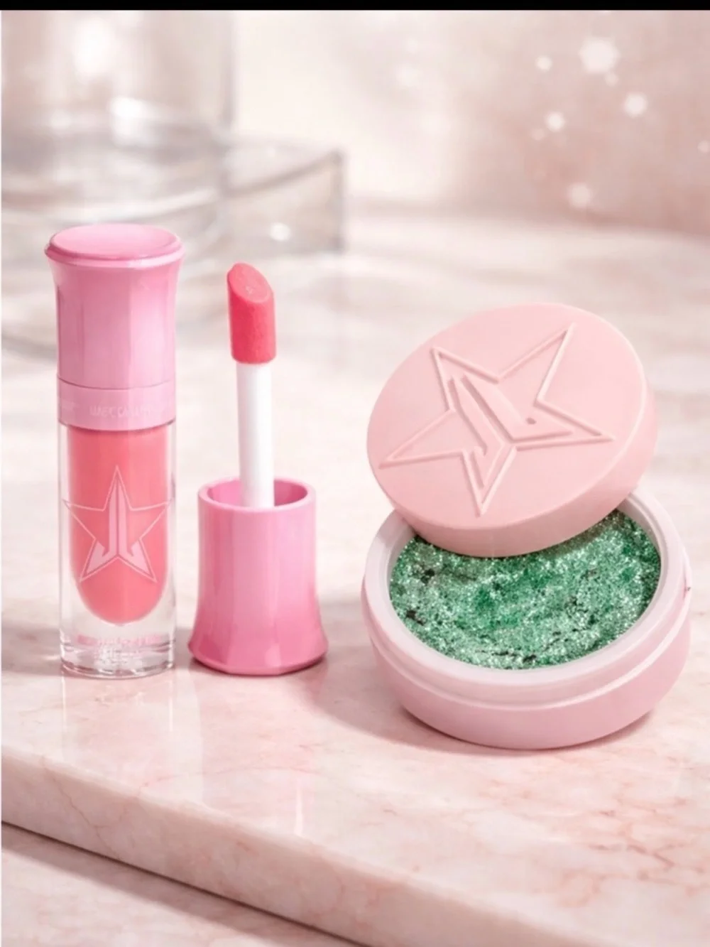 NIB Jeffree Star Liquid Blush - Lollipop Luxury & Eye Gloss - Christmas …